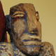 Detail of 'Woman and Her Fetish' 1985 Oil on Pine. Height 142 cm