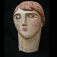 'Girl' 2006 Oil colour on Ash Height 43 cm